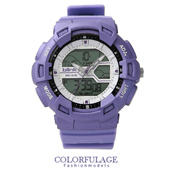 JAGA捷卡紫色防水電子錶